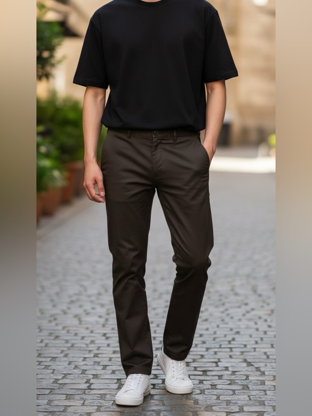 G by Guess Men's Sleek Black Chinos🌻🌻